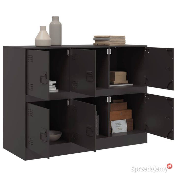 Szafka czarna 99x39x73 stalowa WM841793 Warszawa