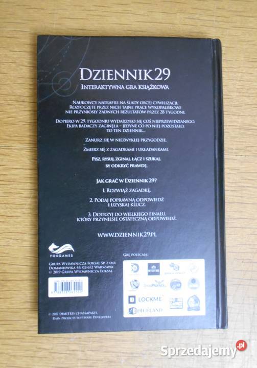 D Chassapakis Dziennik 29 interaktywna gra Rok wydania 2019 Parczew