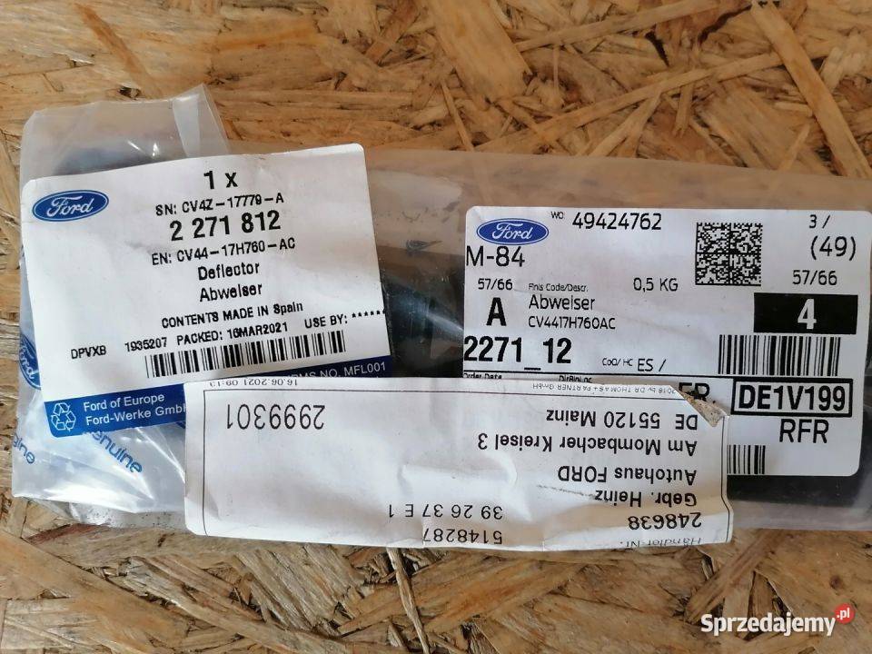 FORD KUGA MK2 ŚLIZG MOCOWANIE SPOILERA ZDERZAK Pleszew