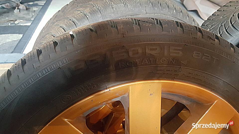 NOWE ALUFELGI Z PRAWIE NOWYMI OPONAMI ZIMOWYMI Łęg Tarnowski sprzedam