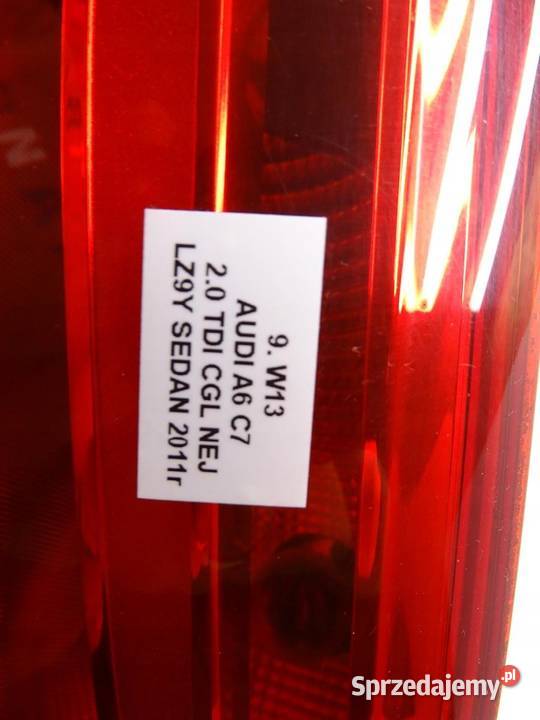 LAMPA PRAWA PRAWY TYŁ TYLNA AUDI W BŁOTNIK A6 C7