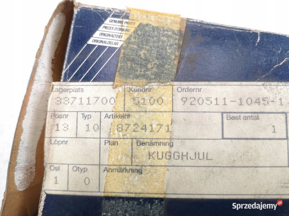KOŁO ZĘBATE SKRZYNI BIEGÓW SAAB 9000 19851989 Skrzynie biegów manualne