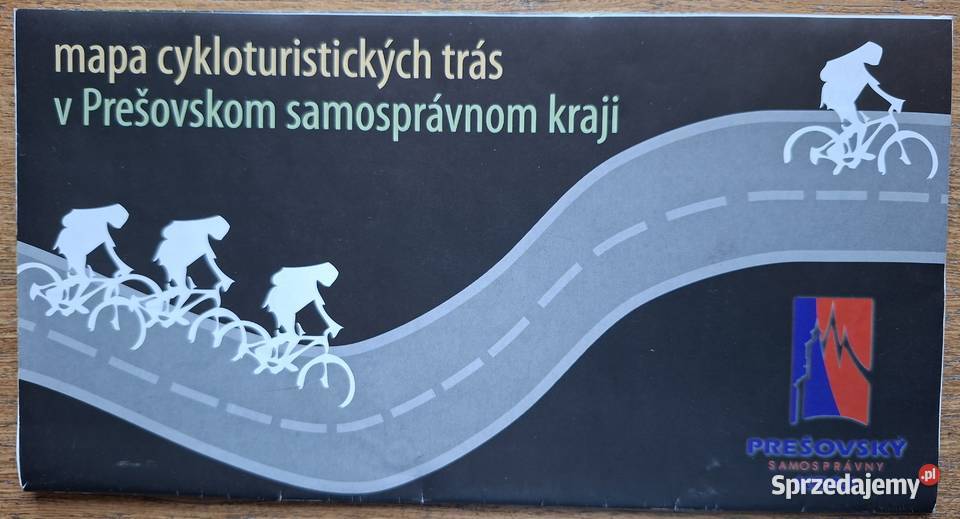Mapa cykloturistickych tras v Presovskom kraji