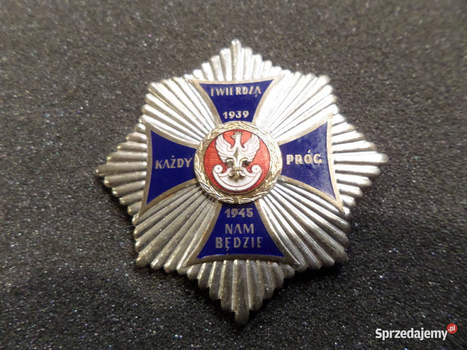 Harcerski Konspiracyjny Złoty Krzyż z Gwiazdą sprzedam