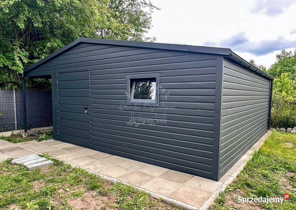 Schowek domek ogrodowy 45x5m wiata 15m antracyt mazowieckie Płock