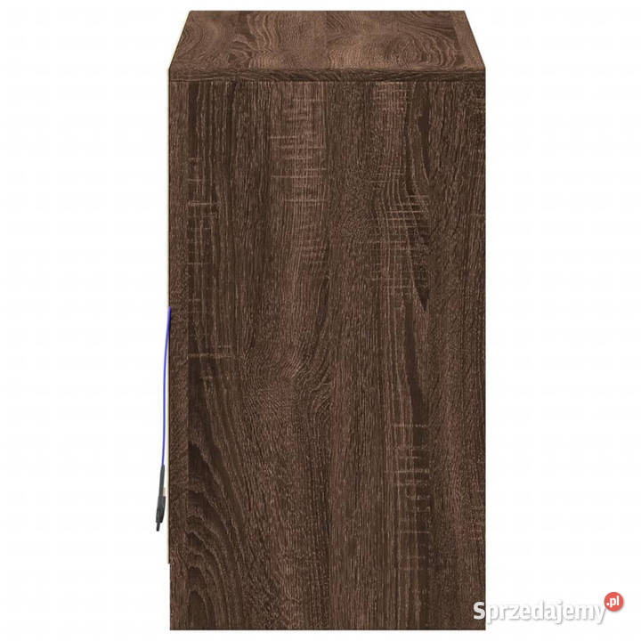 Szafka z LED brązowy dąb 72x34x61 materiał