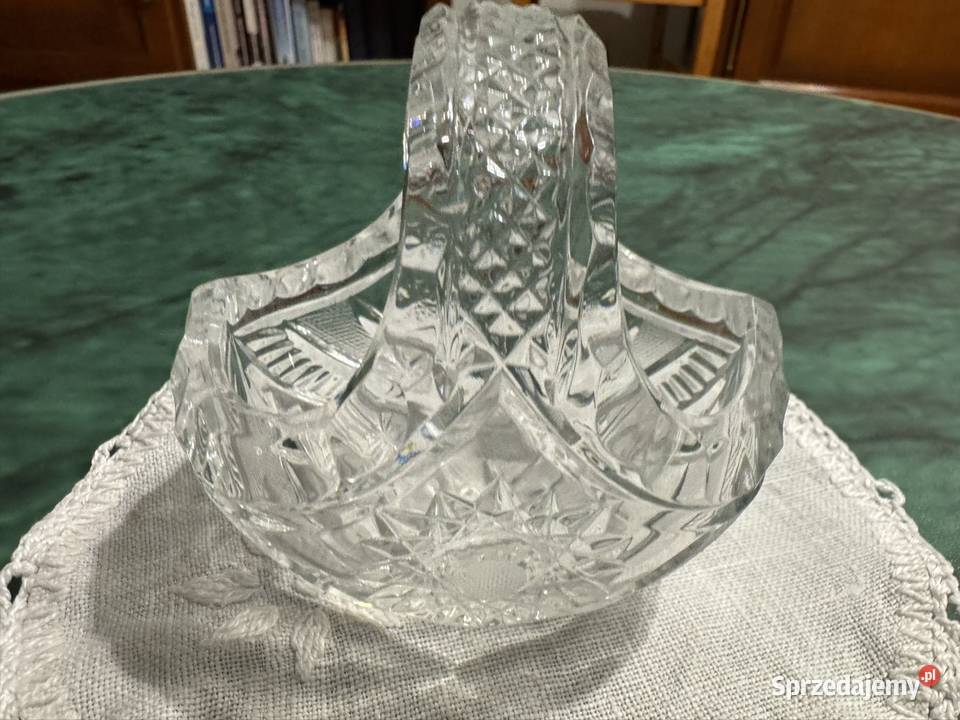 Koszyczek kryształowy z czasów PRL mały lata 80 Częstochowa