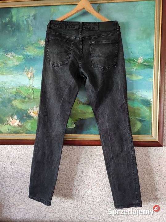 szare spodnie cargo jeansy dżinsy męskie casual sprzedam