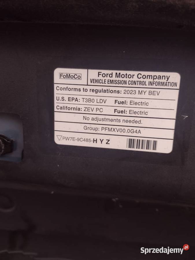 Wygłuszenie maski silnika ford Mustang Nowa Dęba