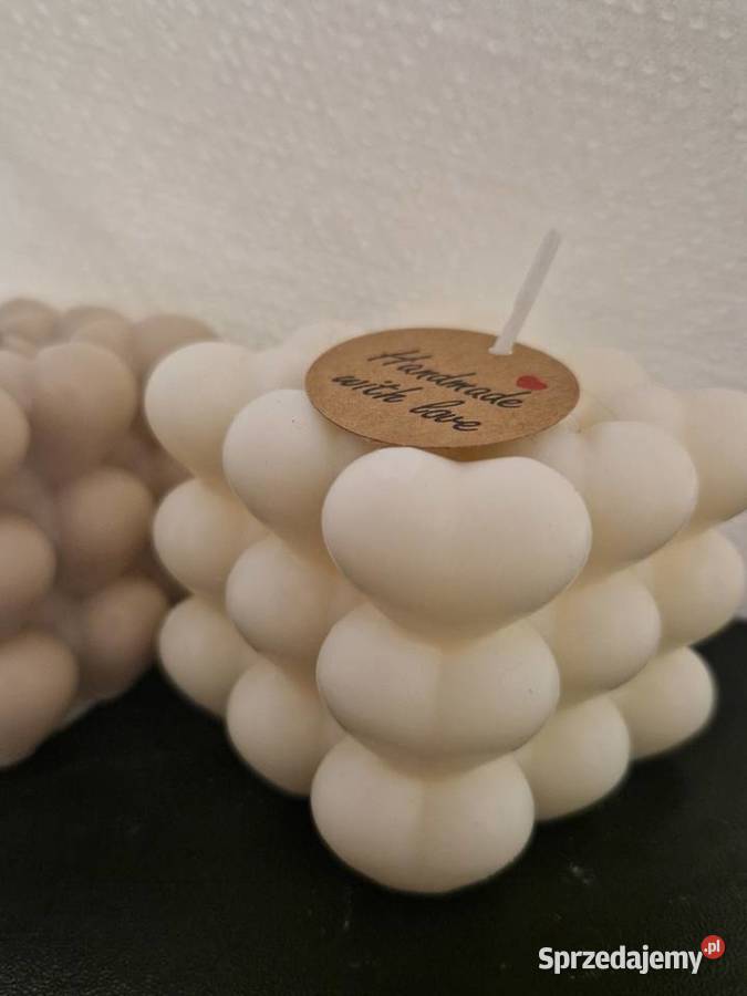 Bubble heart swieca sojowa ozdobna Namysłów sprzedam