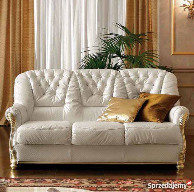 sofa 3-osobowa z krzyształkami Swarovskiego mod. Leonardo Go