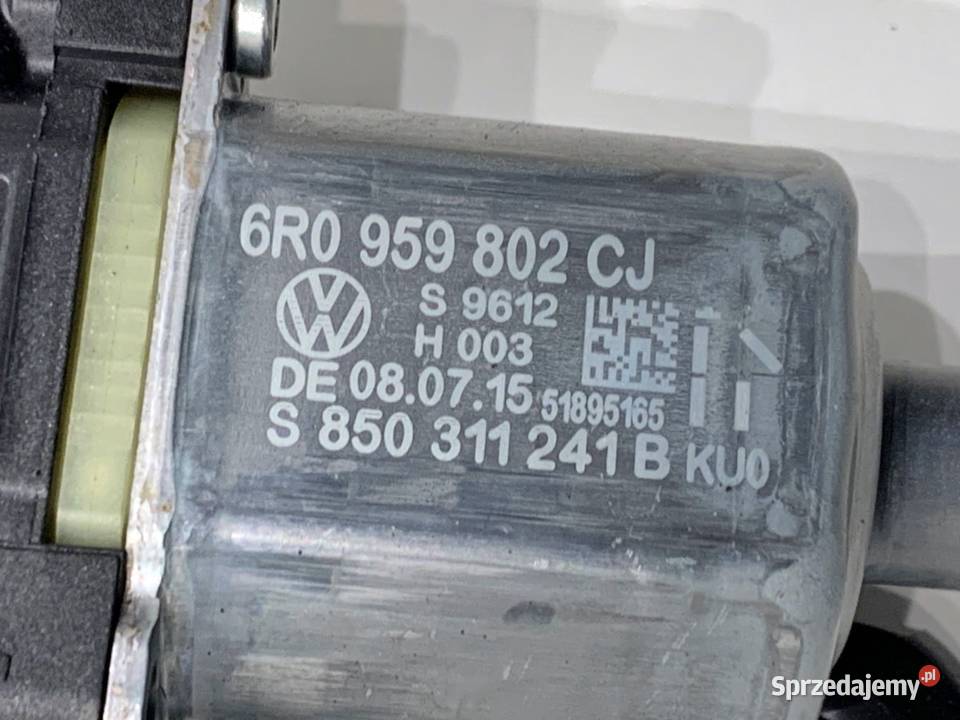 PODNOŚNIK SZYBY PRAWY PRZÓD VW POLO V Mechanizmy opuszczania szyb sprzedam