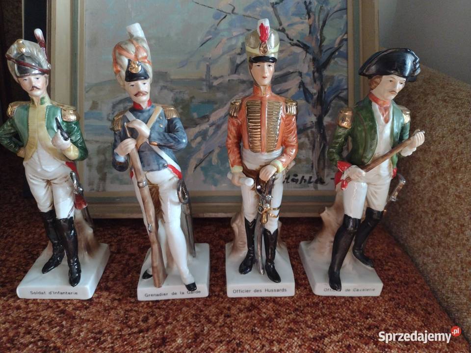 Figurki żołnierzy napoleońskich z porcelany sprzedam