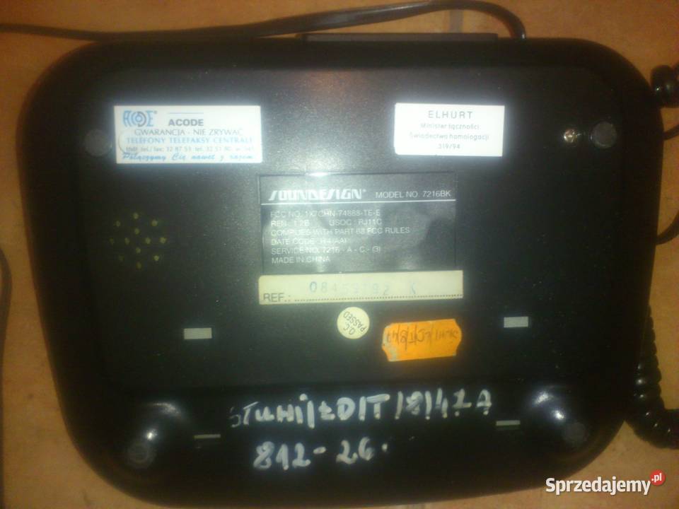 telefon SOUNDESIGN model 7216BK kolekcjonerski Łódź