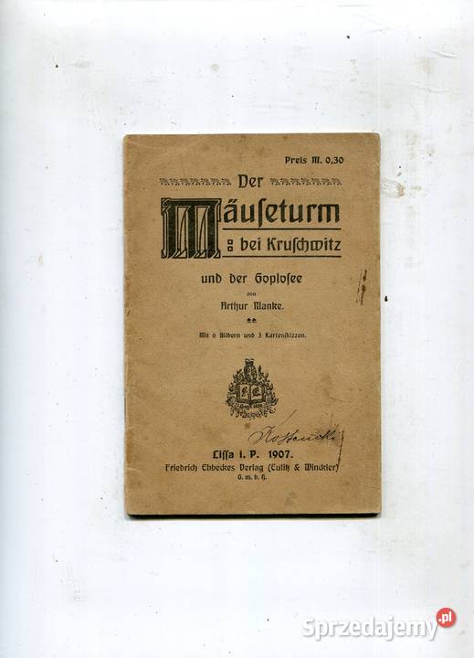 Der Mauseturm bei Kruschwitz und der Goplosee Pozostałe Szczecin