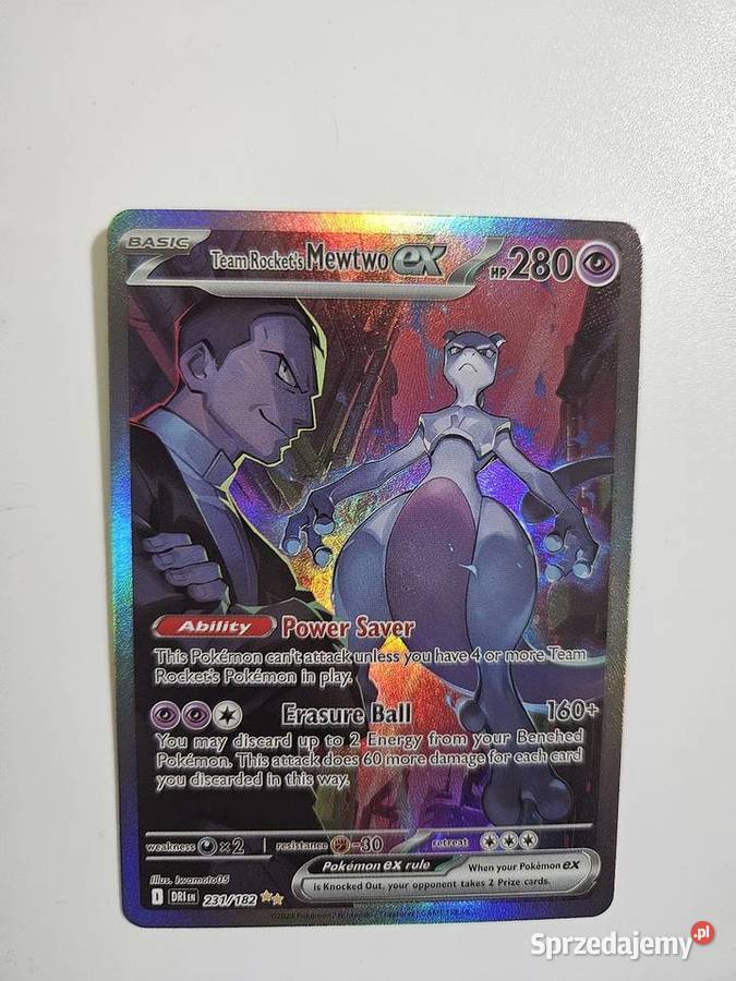 Karta Pokmon Team Rockets Mewtwo ex 231182 Łódź