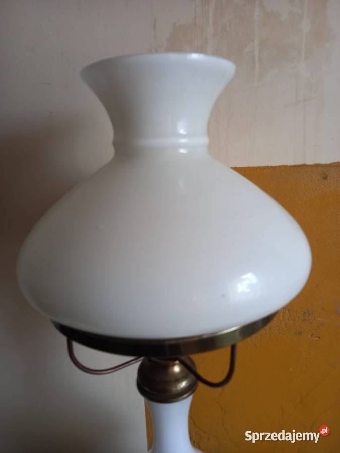 Lampa na stolik biała Jasło