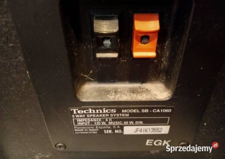 Sprzedam GŁOSNIKI TECHNICS SBCA1060 Sucha Dolna