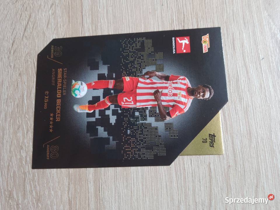 Karta piłkarska Sheraldo Becker Star Spieler Chrzanów
