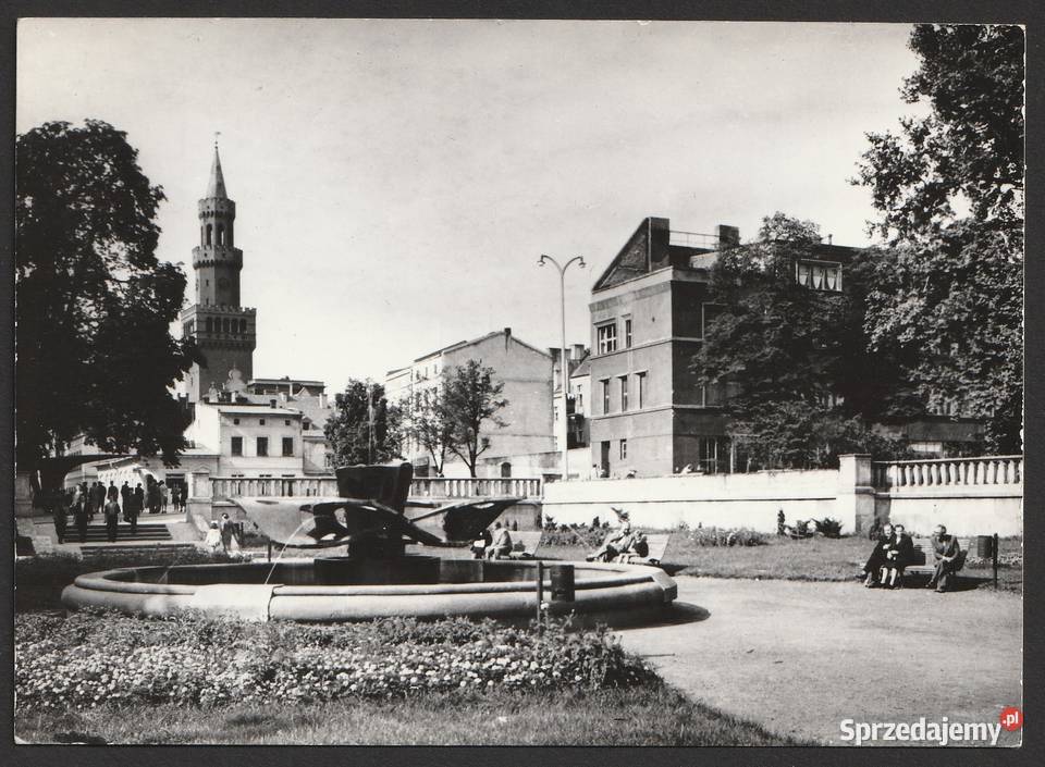 POCZTÓWKA OPOLE FONTANNA 1963 BEZ OBIEGU Pocztówki i karty telefoniczne Kolekcje Łódź