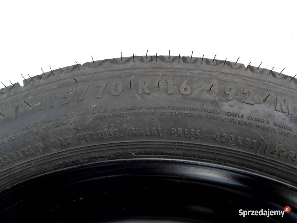 OPEL VECTRA C koło dojazdowe 1157016 92M 5x110