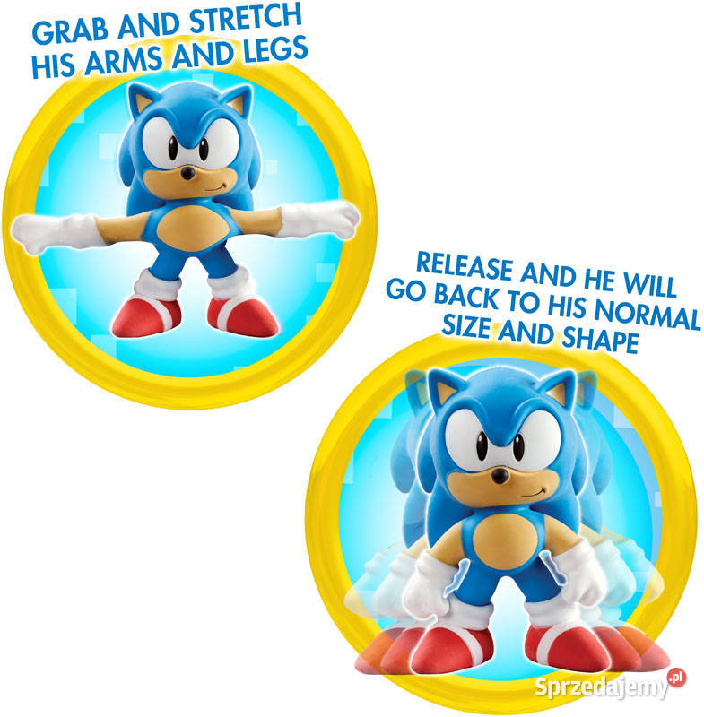 Figurka Stretch Sonic The Hedgehog Rozciągliwa 5 lat+ małopolskie Mogilany sprzedam