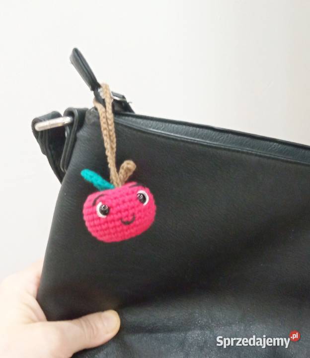 Jabłuszko wykonane na szydełku brelok łódzkie Łask