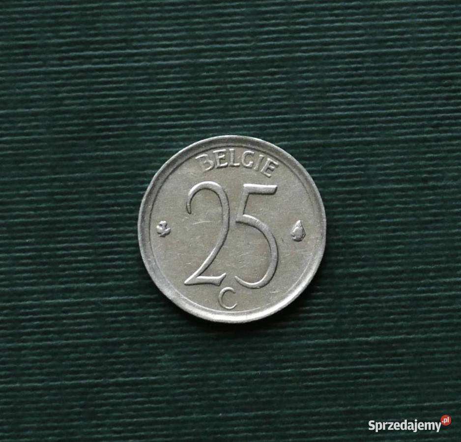BELGIA 25 centymów 1964r Napis holendersku BELGI Numizmatyka Gliwice sprzedam