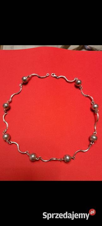 Naszyjnik srebrny z kulkami Biżuteria Radom