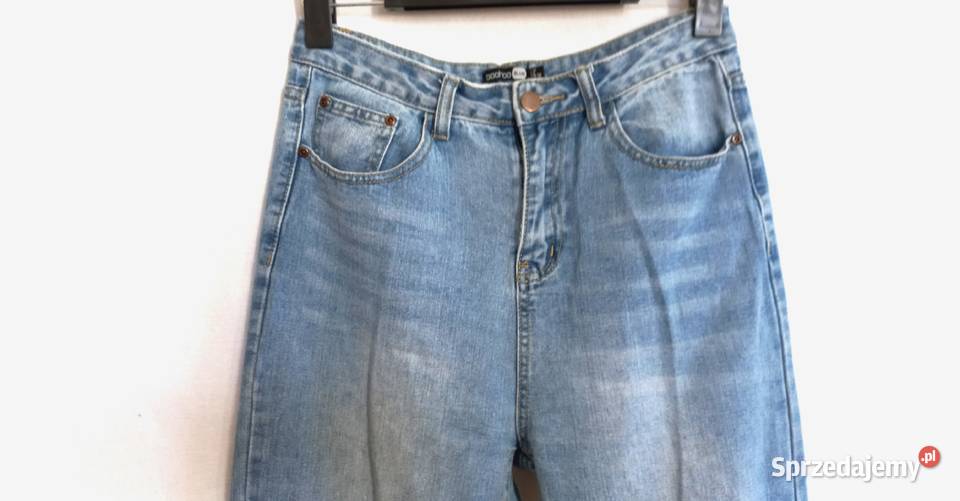 Spodnie jeans Damskie niebieski Wysoki Stan r 38 Białystok