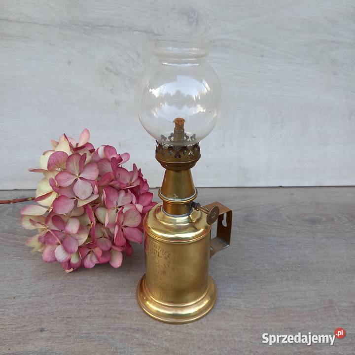 Francuska lampa naftowa Pigeon miniaturowa Kolekcje mazowieckie Warszawa sprzedam