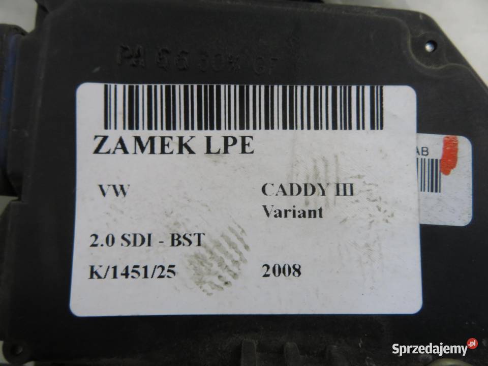 ZAMEK LEWY PRZEDNI VW CADDY III Variant