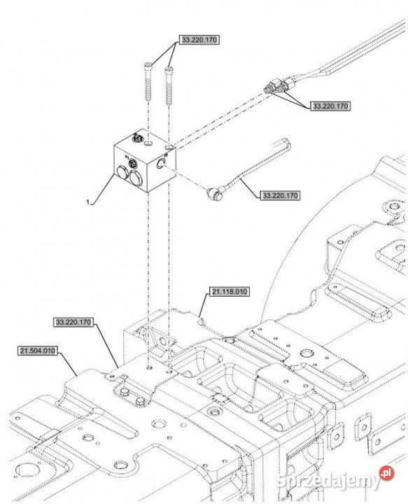 Holland T6090 Zawór hydrauliczny 48068325 Pozostałe Jastrzębniki sprzedam