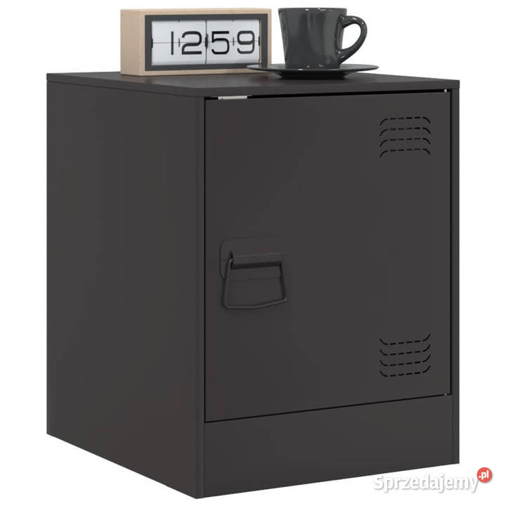 Szafki nocne 2 czarne 345x39x44 stal WM841608 Nocne Warszawa