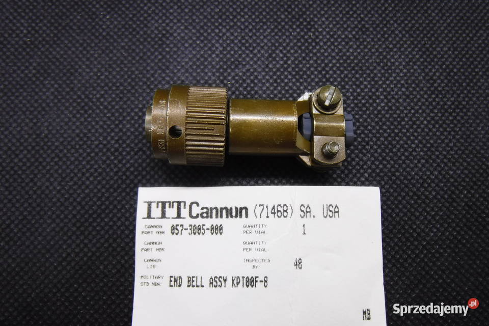 MS3116F84S ITT Cannon 0573005000 złącze wtyczka mazowieckie Otwock
