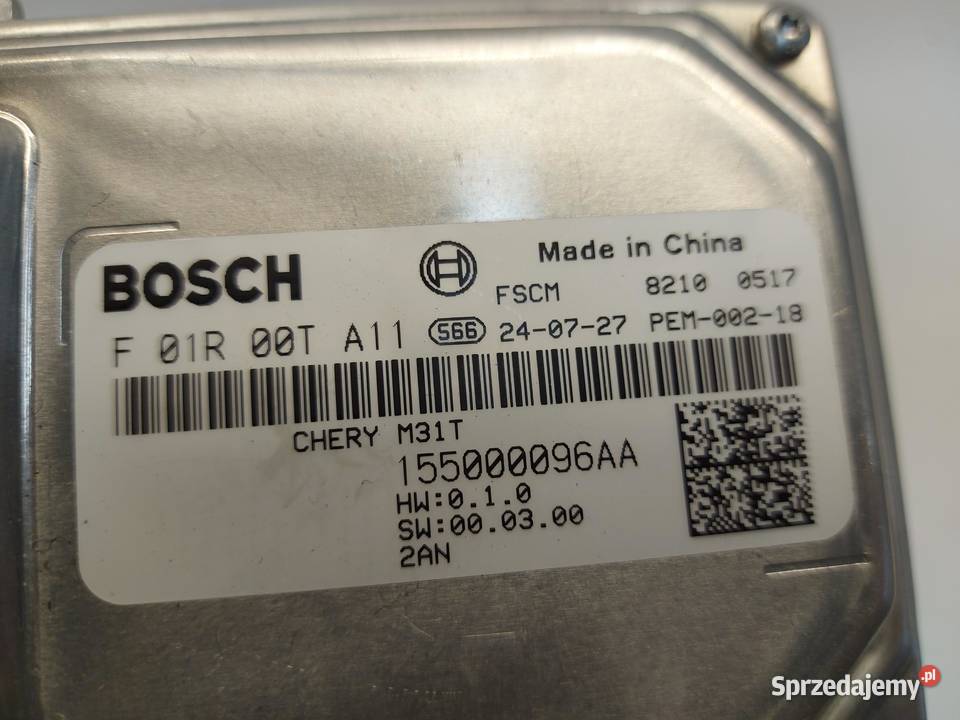 Chery Omoda 5 2024r moduł sterownik pompy paliwa osobowe dolnośląskie