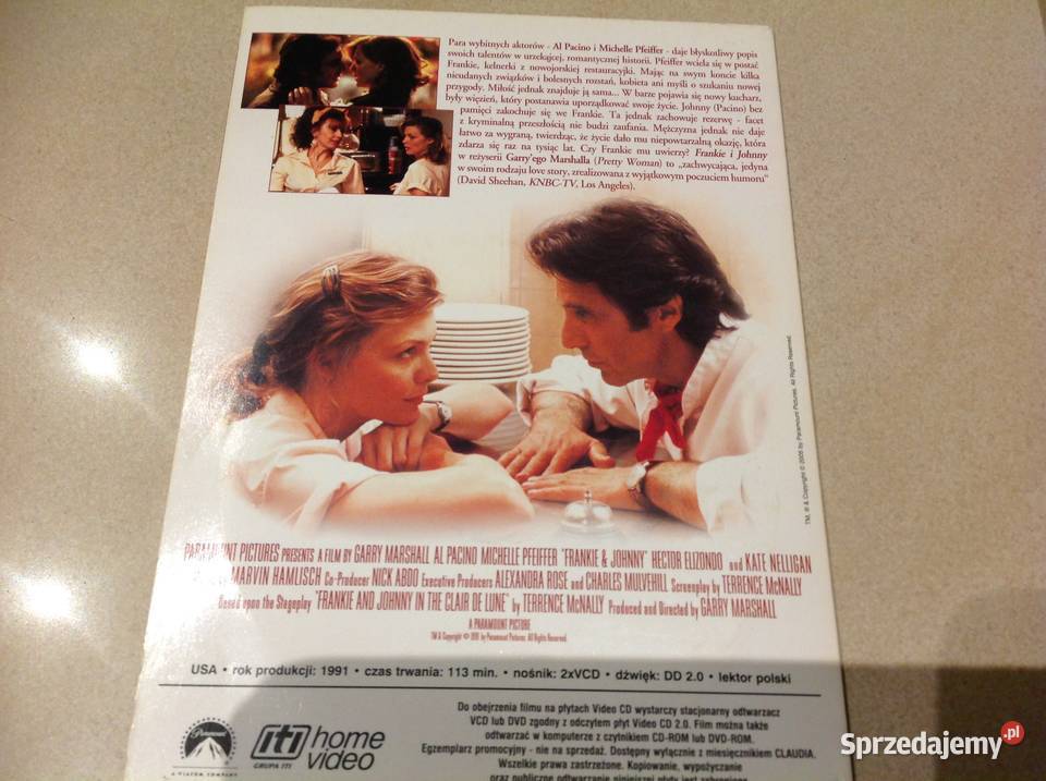 Film DVD FRANKIE i JOHNY romans lubuskie