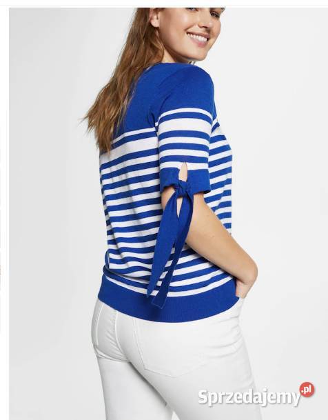 Nowy sweter lekki Mango L XXL 44 biały niebieski Mango zachodniopomorskie Szczecin