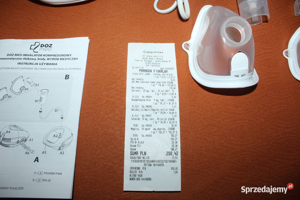 DOZ Med Inhalator kompresorowy biały Używany Chorzów