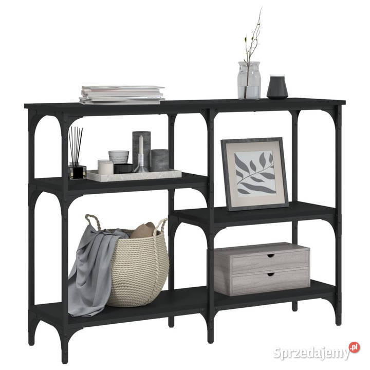 Stolik konsolowy czarny 102x29x75 WM834080 Warszawa