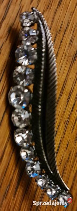 Brosza z cyrkoniami Duża