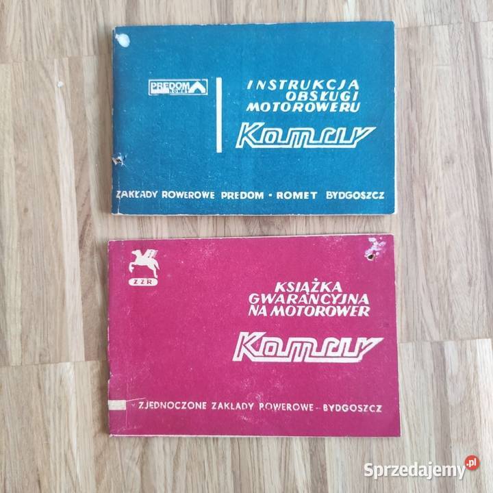 Romet Komar instrukcja i gwarancja zestaw Pozostałe