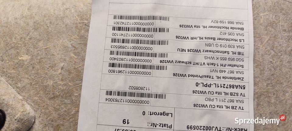 VW TIGUAN II BOCZEK DRZWI LEWY TYŁ 5NA867211L dolnośląskie