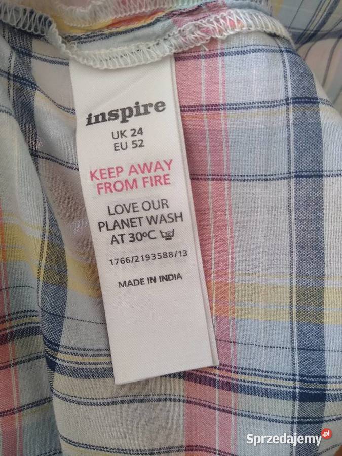 Koszula w kolorową kratkę rozmiar 24 Inspire Gdańsk sprzedam