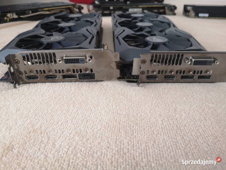 2x Asus Strix GeForce GTX 1080 8 GB sprzedam na Strzelce Opolskie