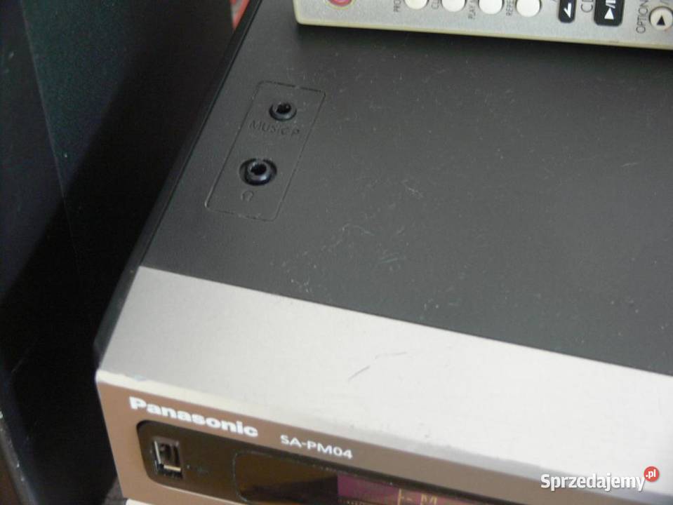 Wieża Panasonic SAPM04 pil USB mp3 CD kolumny