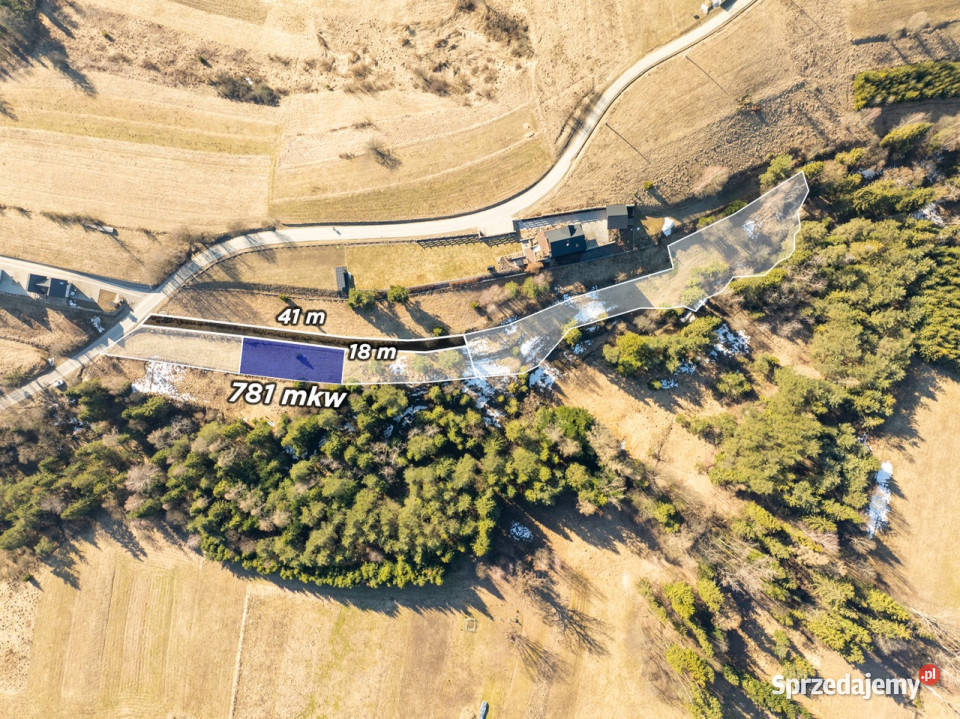 Szlembark działka budowlana 781m2