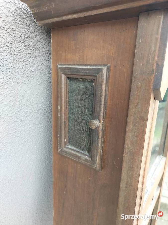 641 Skrzynia obudowa starego zegara szafka Tczew