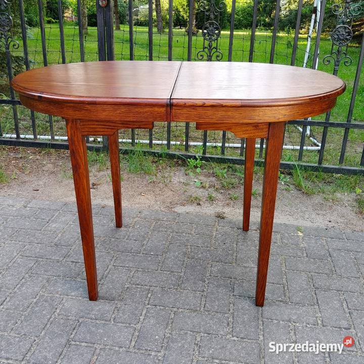 Stół owalny rozkładany Mid century Skandynawia Radomsko