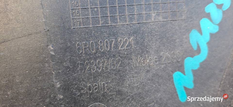 VW POLO 6R V ZDERZAK PRZÓD PRZEDNI 6R0807221